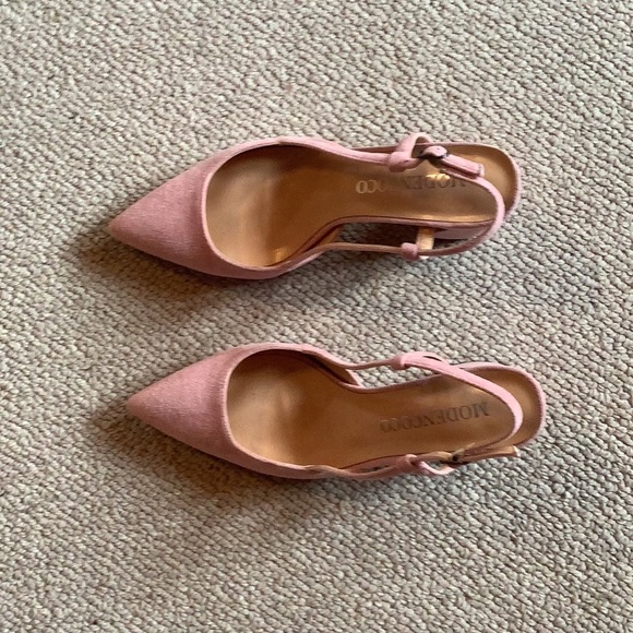 Pink Suede Slingbacks Size 8.5 - Picture 6 of 8